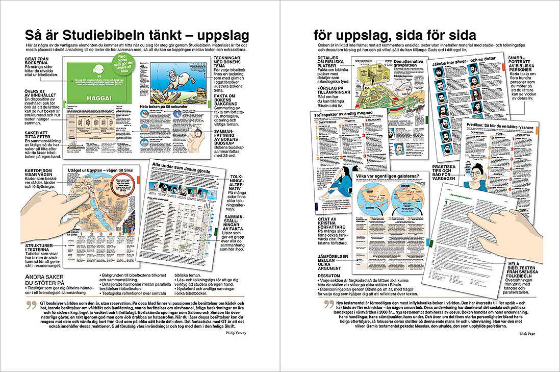 Steg för steg Studiebibel, blå skinnimitation - 3