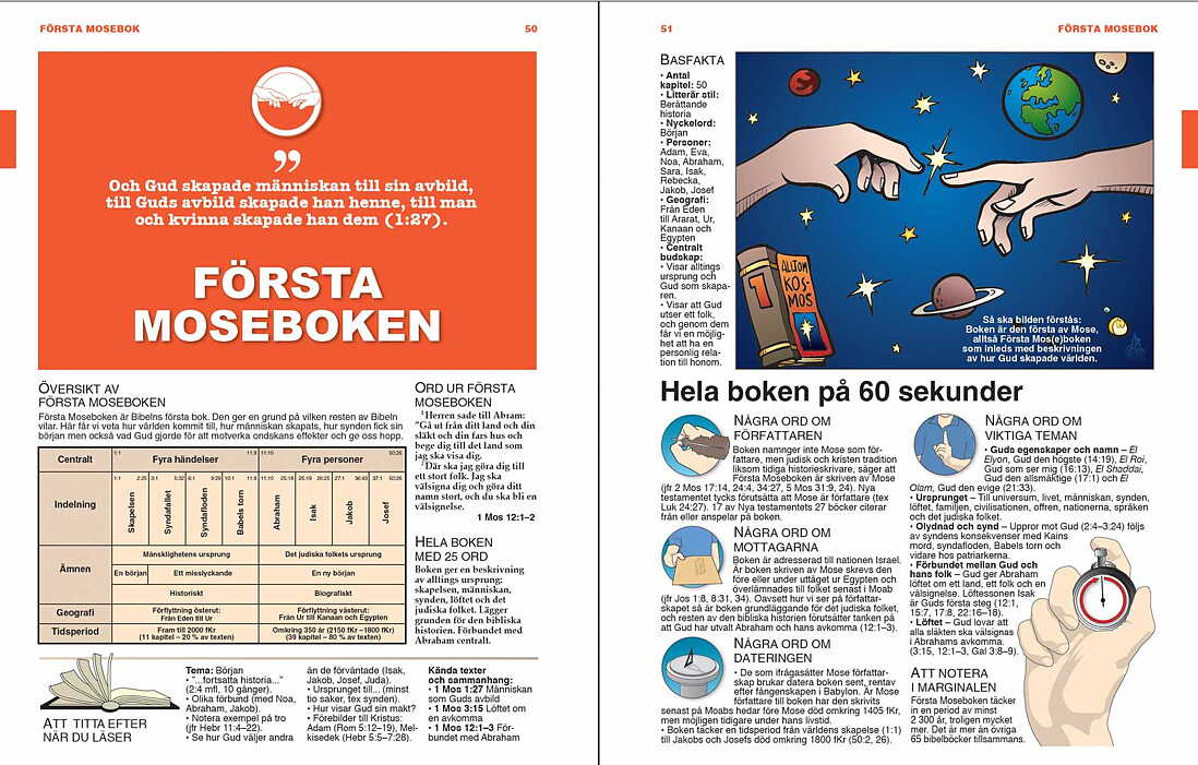 Steg för steg Studiebibel, blå skinnimitation - 4