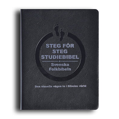 Steg för steg Studiebibel, svart cabra