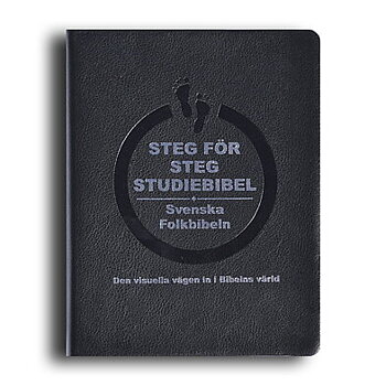 Steg för steg Studiebibel, svart cabra