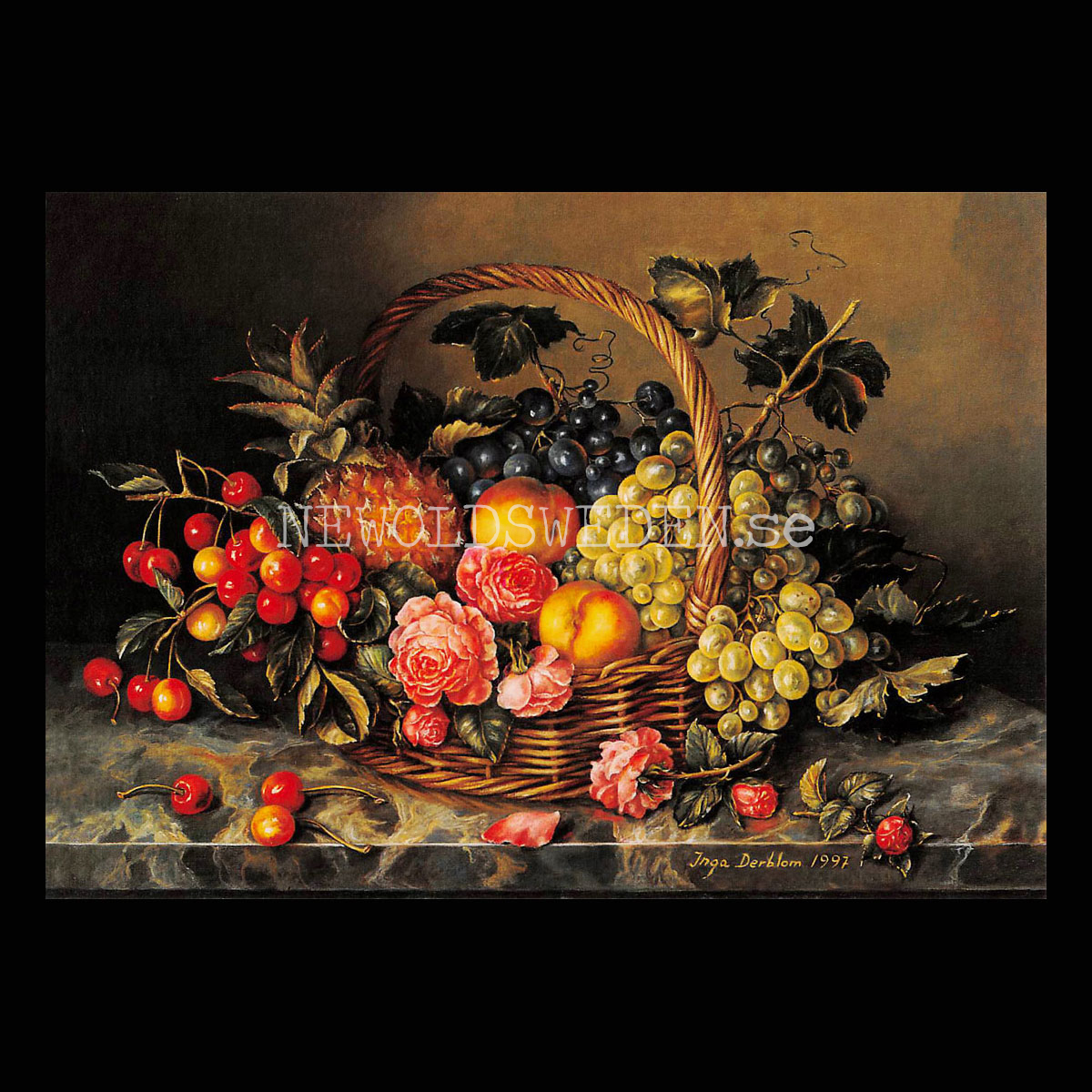 Stilleben - Fruktkorg