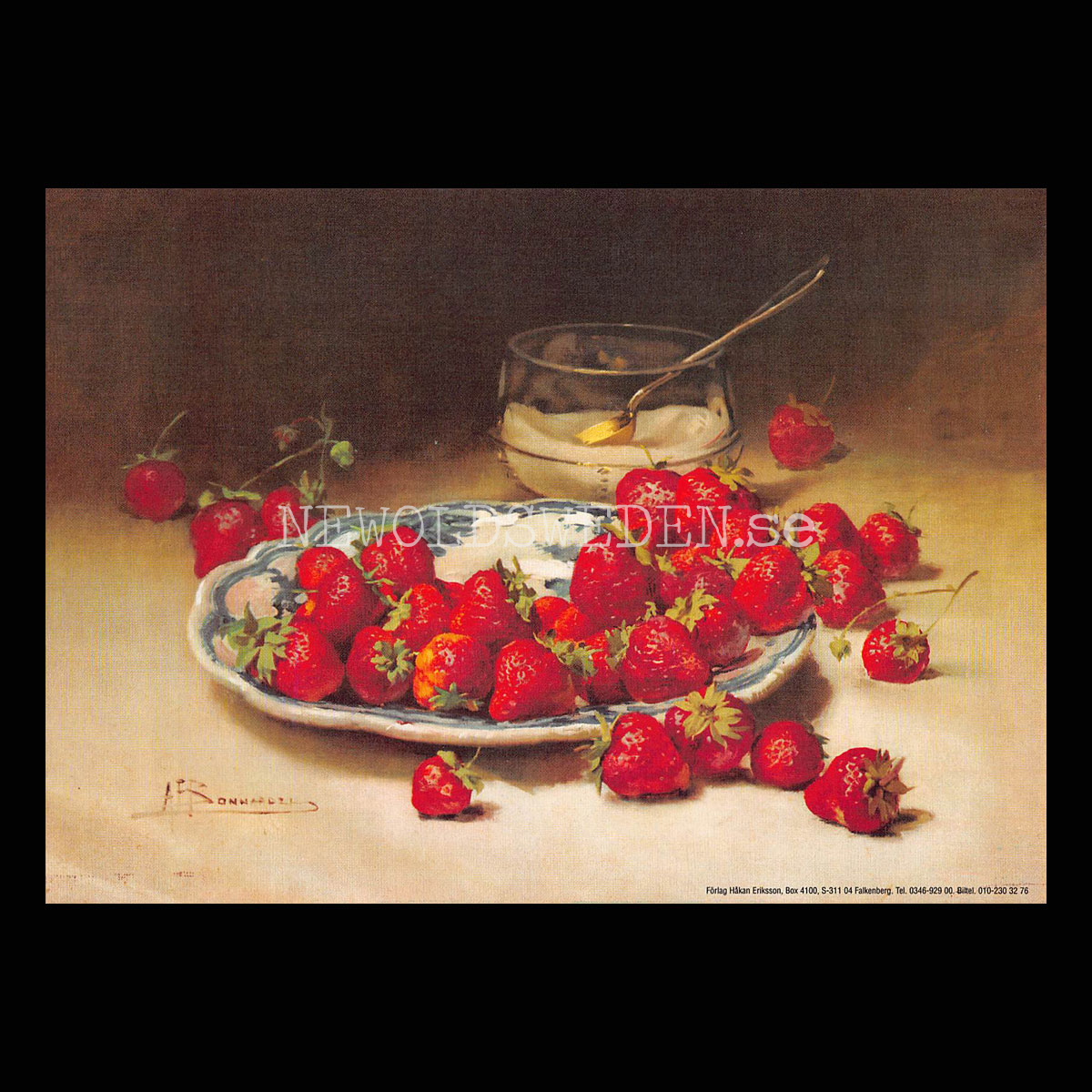 Stilleben - Jordgubbar