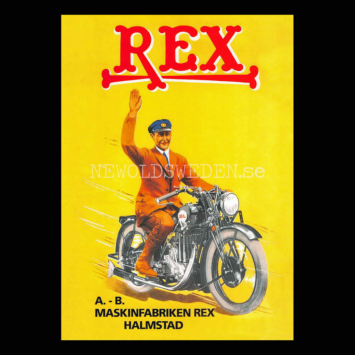 Rex Motorcyklar Halmstad - Vykort A5