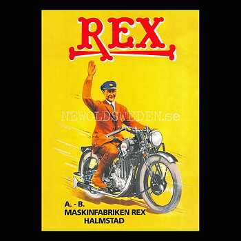 Rex Motorcyklar Halmstad - Vykort A5