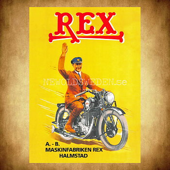 Rex Motorcyklar Halmstad - Vykort A5