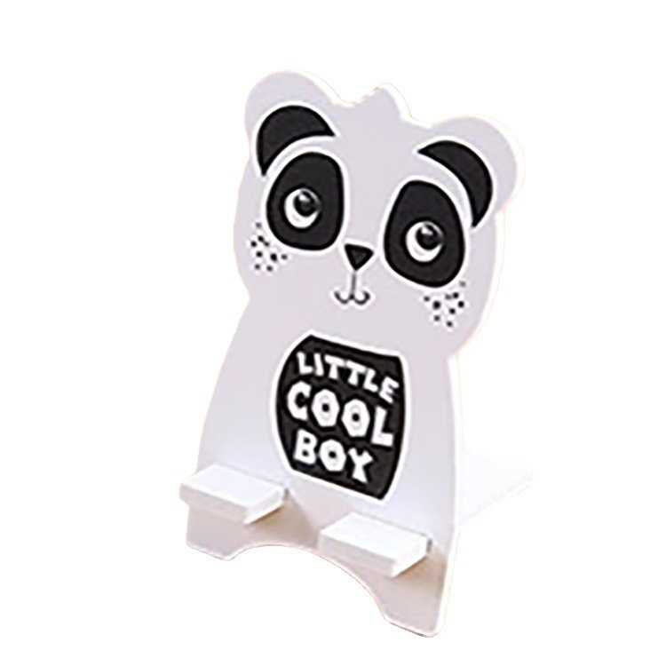 Wooden Mobile Stand - Panda/Cat - 2