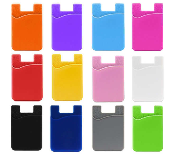 Smartphone Card Holder - Adhesive Silicone - 3