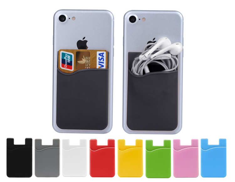 Smartphone Card Holder - Adhesive Silicone