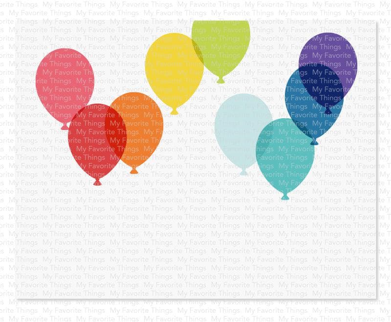 MY FAVORITE THINGS -Balloon Party Stencil  - 2
