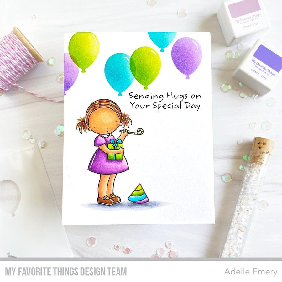 MY FAVORITE THINGS -Balloon Party Stencil  - 9