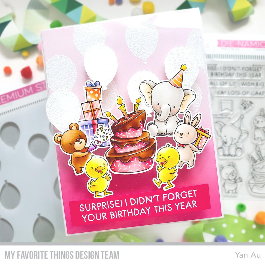 MY FAVORITE THINGS -Balloon Party Stencil  - 11