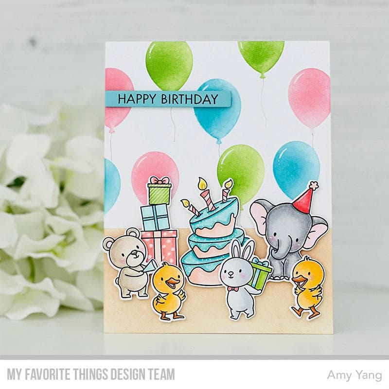 MY FAVORITE THINGS -Balloon Party Stencil  - 7