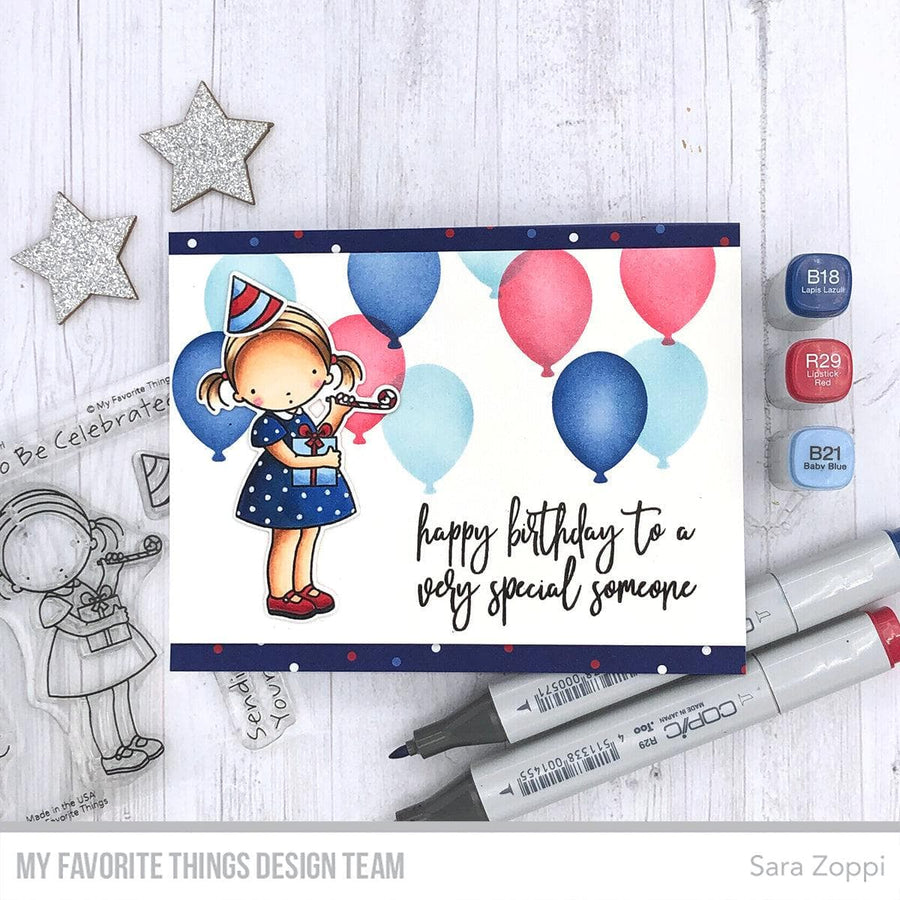 MY FAVORITE THINGS -Balloon Party Stencil  - 13
