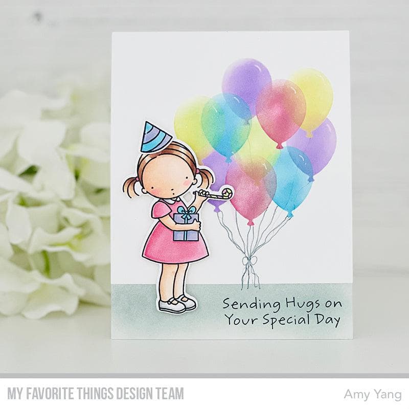 MY FAVORITE THINGS -Balloon Party Stencil  - 5