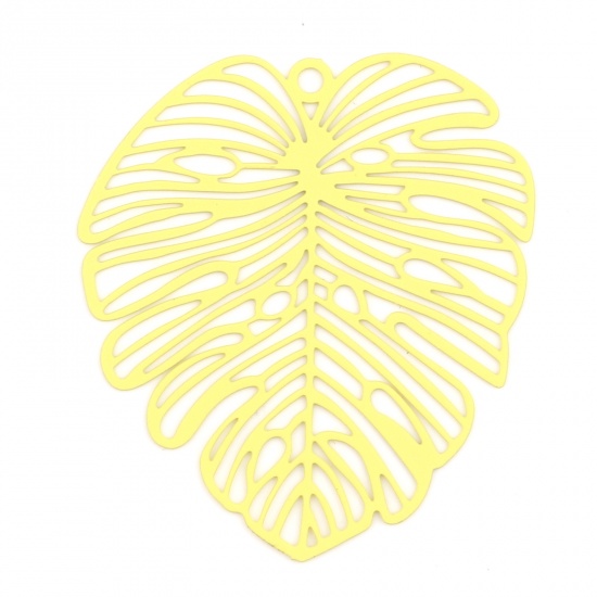 Charm Painted flower Monstera, Yellow