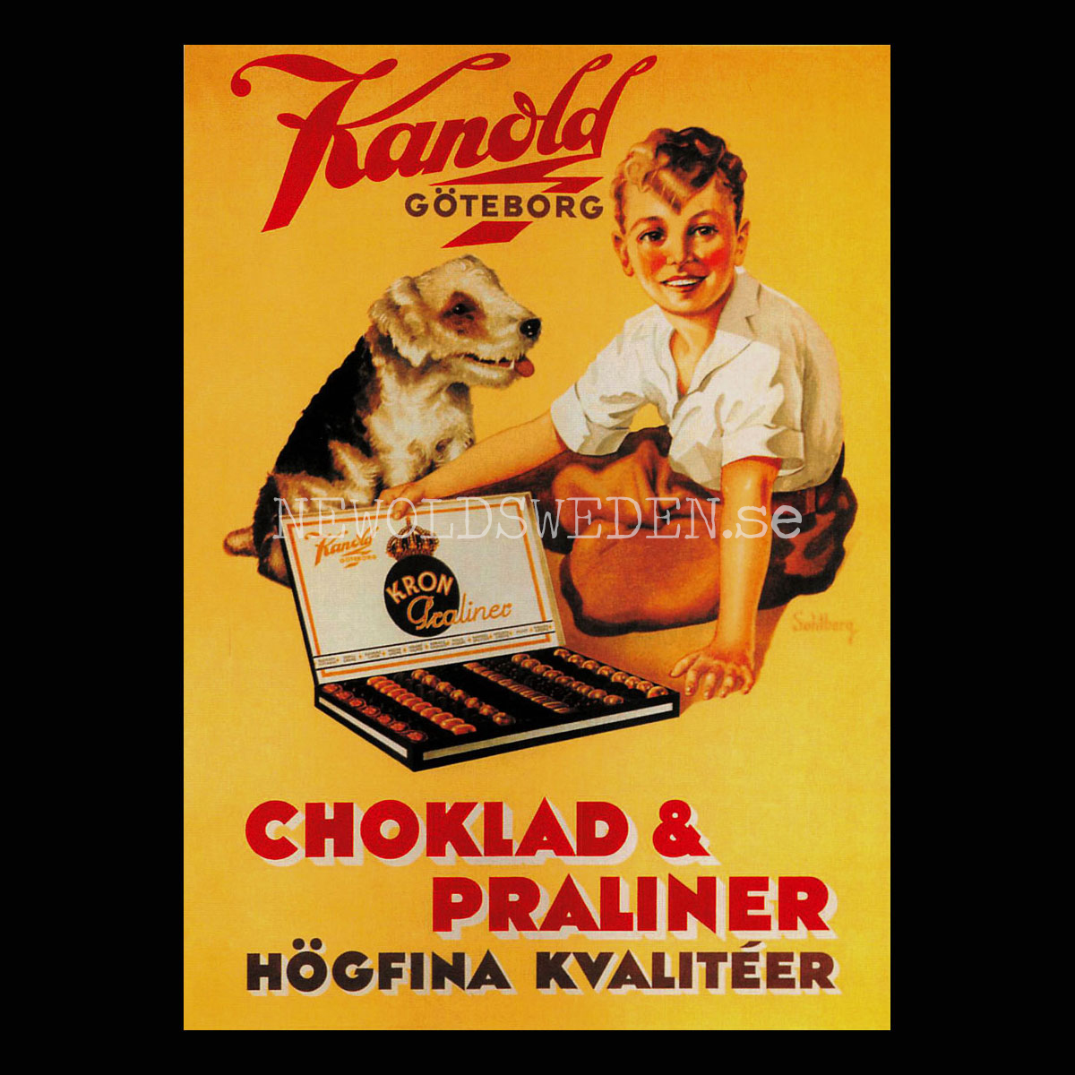 Kanold Göteborg Choklad & Praliner - Vykort A5