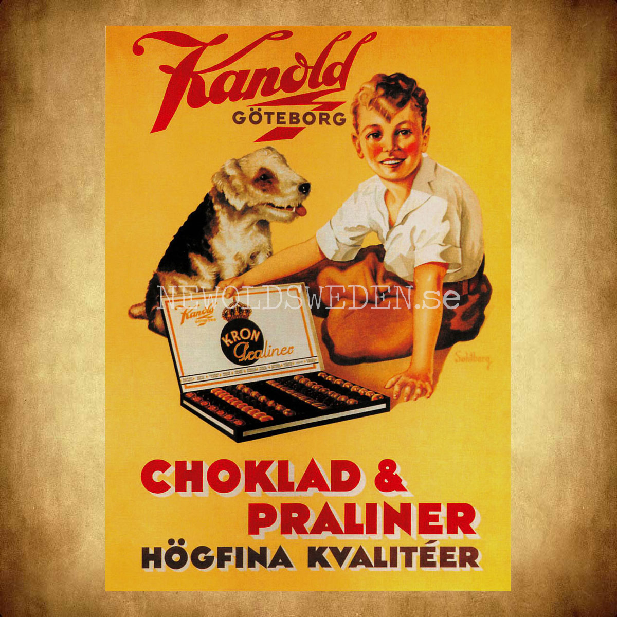 Kanold Göteborg Choklad & Praliner - Vykort A5 - 2