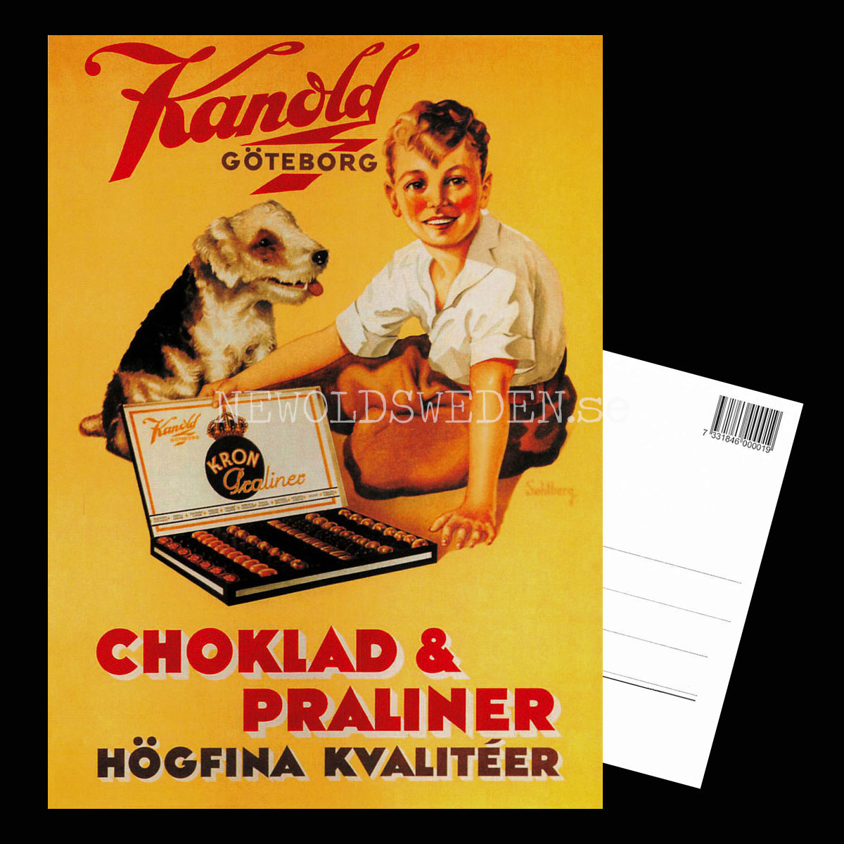 Kanold Göteborg Choklad & Praliner - Vykort A5 - 3
