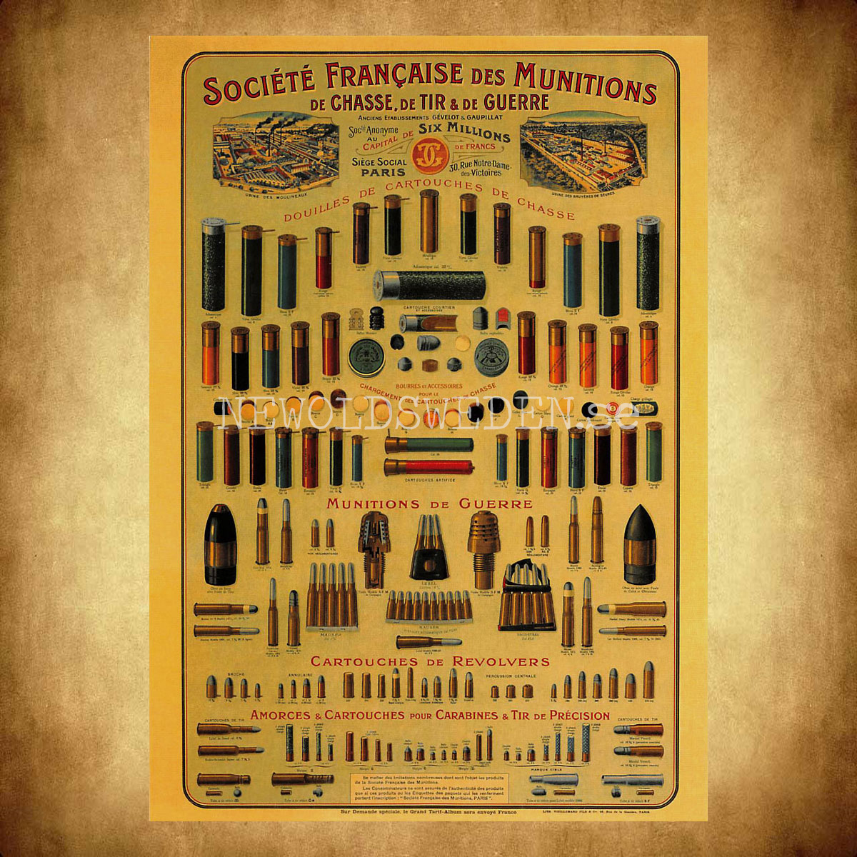 Société Francaise Des Munitions Paris - Vykort A5 - 2