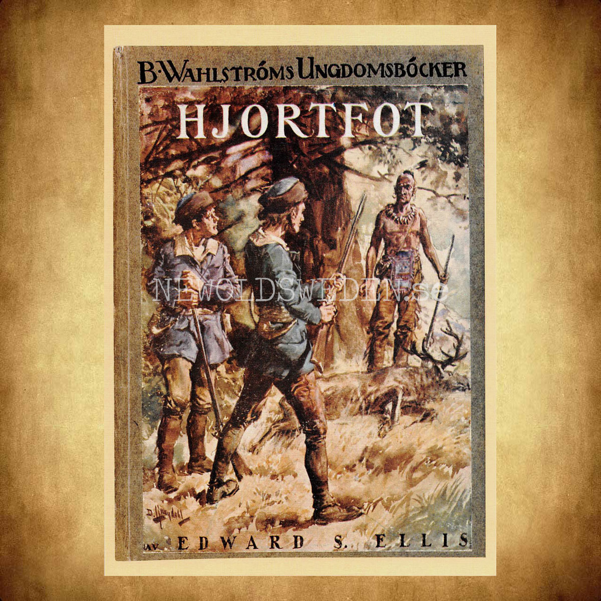 B. Wahlströms Ungdomsböcker - HJORTFOT - Vykort A5 - 2