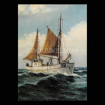 Trålare Fiskebåt A.E. Ernlund- Vykort A5
