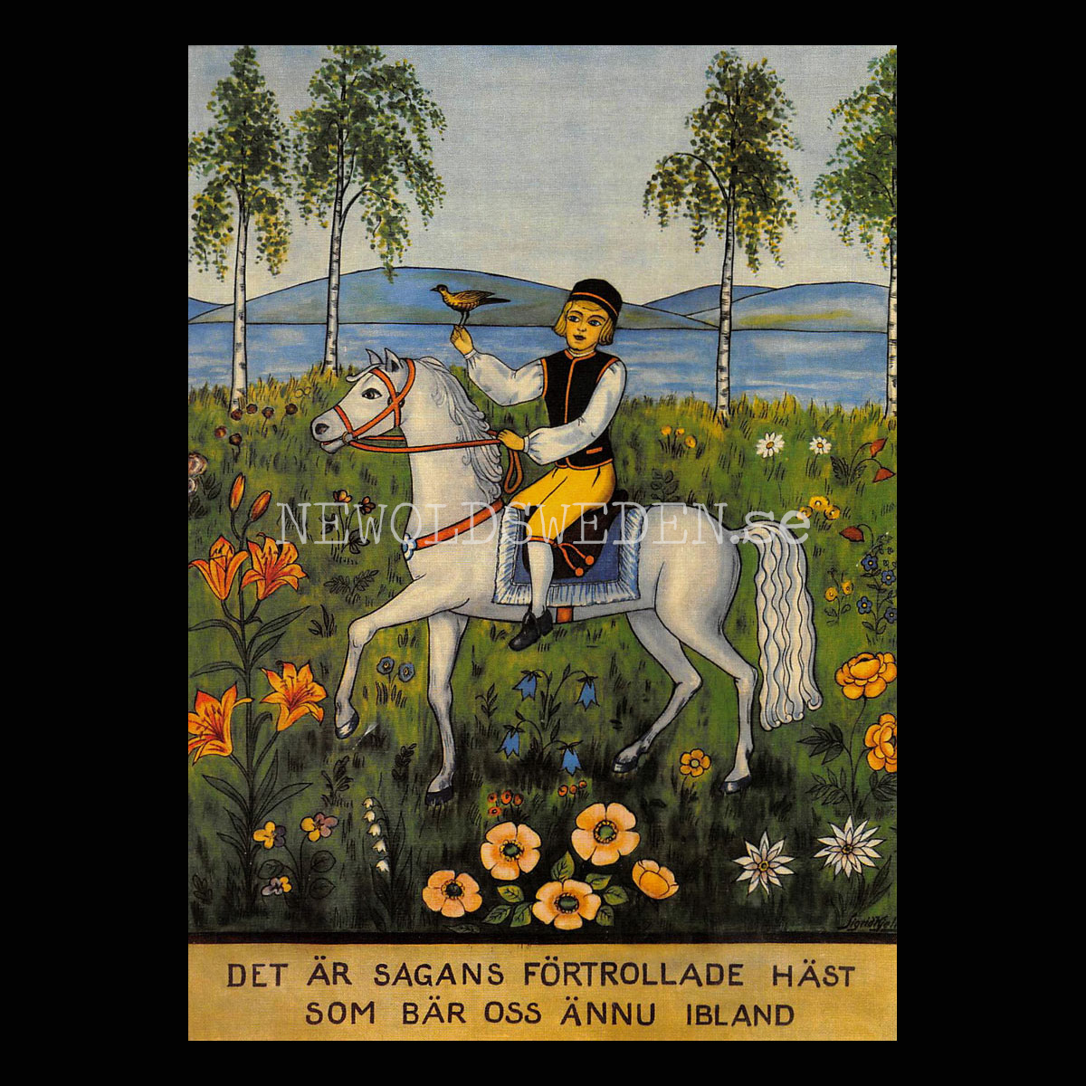 Sagans häst - Vykort A5