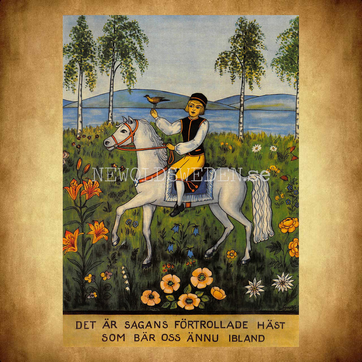 Sagans häst - Vykort A5 - 2