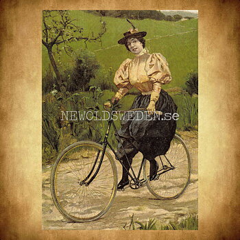 Cyklist början av 1900-talet - Vykort A5