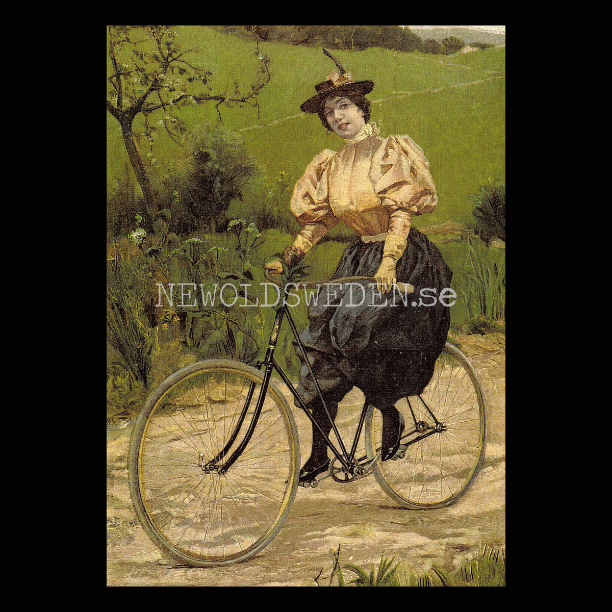 Cyklist början av 1900-talet - Vykort A5