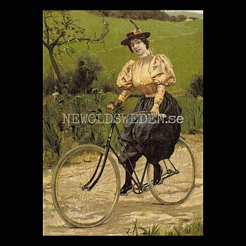 Cyklist början av 1900-talet - Vykort A5
