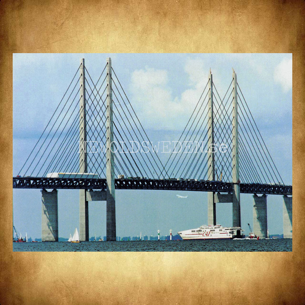 Öresundsbron - Öppnade 1 juli 2000 - Vykort A5 - 2