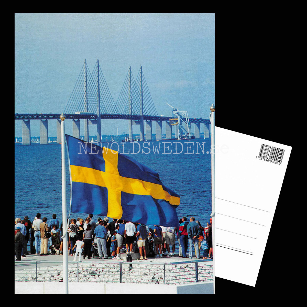 Öresundsbron - Öppnade 1 juli 2000 - Vykort A5 - 3