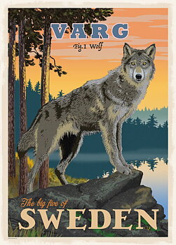 Poster Wolf A4 - ThomasO