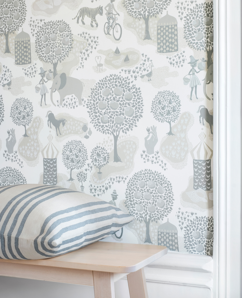 Tapet Jardin de la vie Dusty blue Littlephant - 2