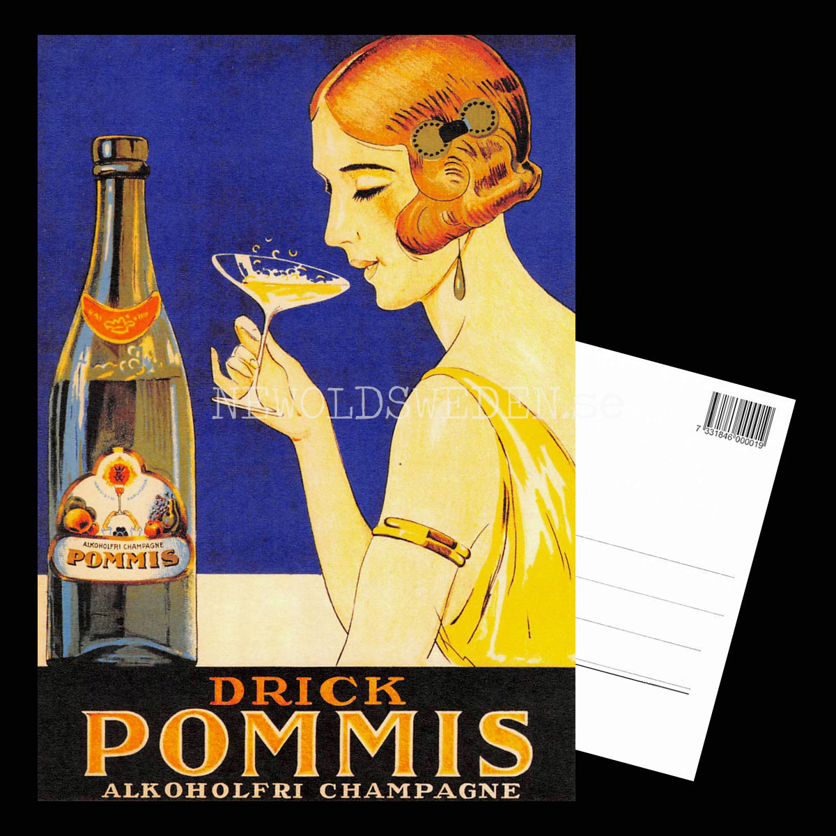 POMMIS Alkoholfri Champagne - Vykort A5 - 3