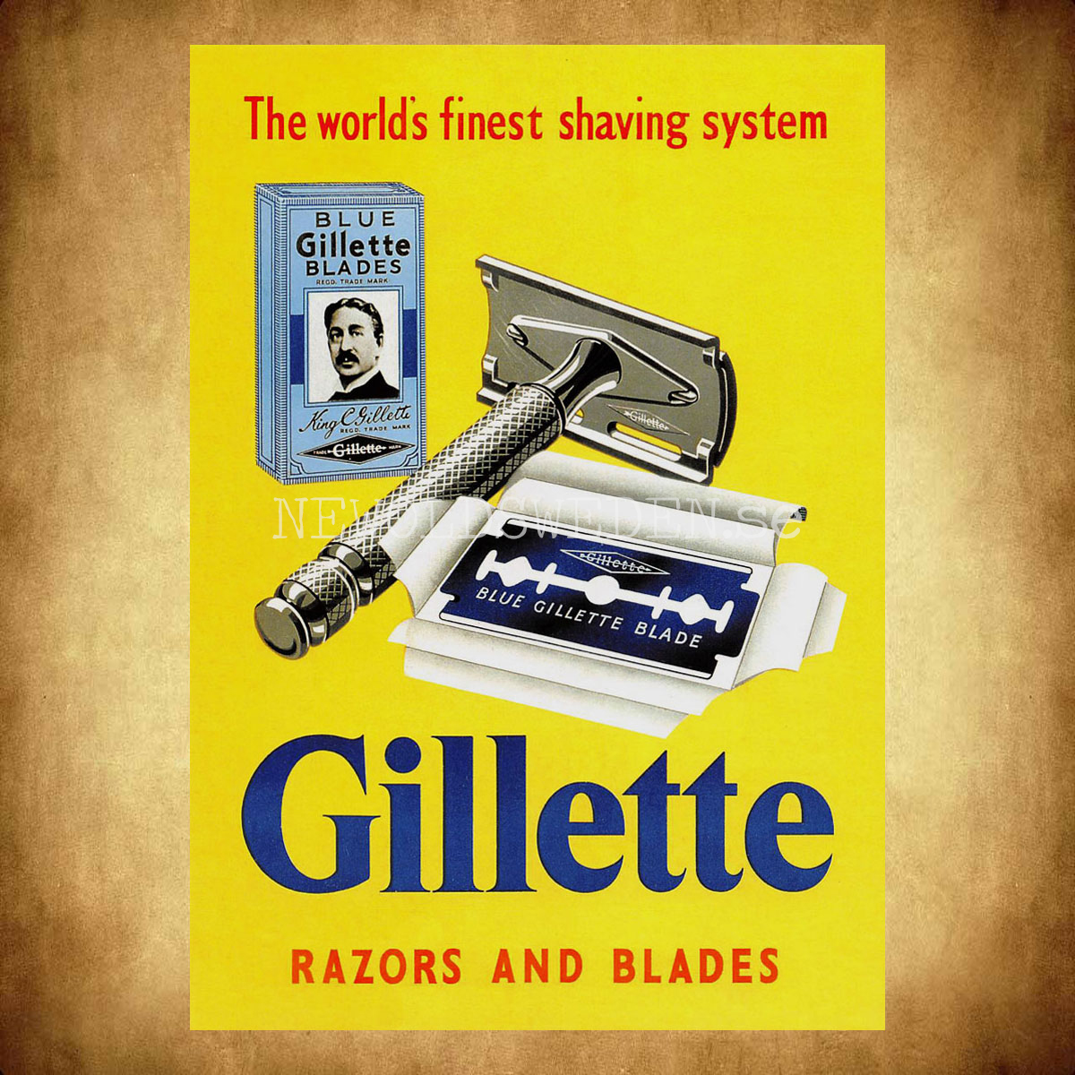 GILLETTE - Vykort A5 - 2