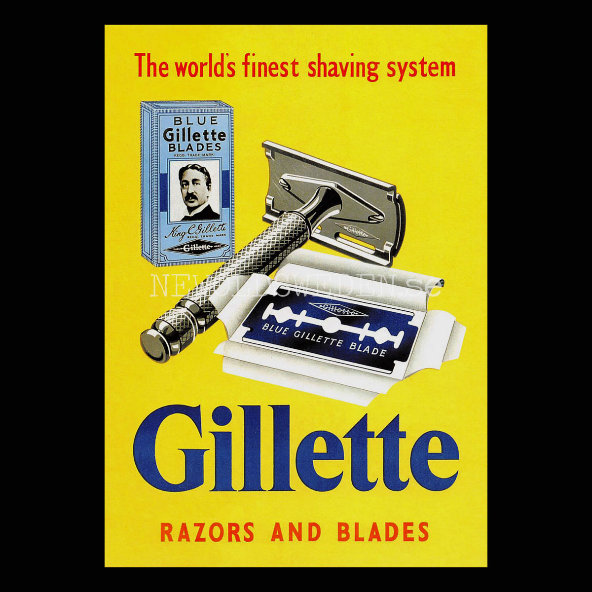 GILLETTE - Vykort A5