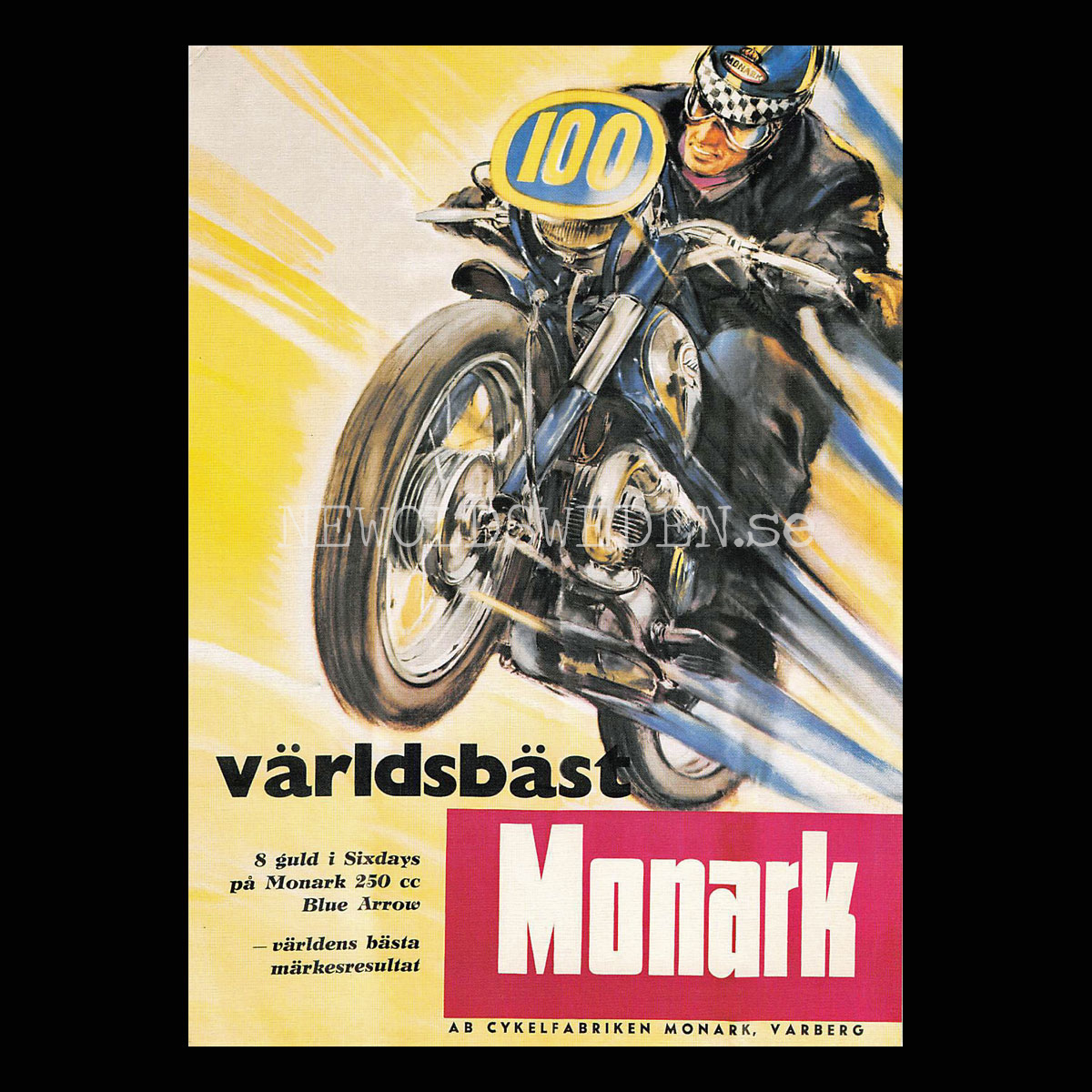MONARK 250 cc Sixdays Varberg - Vykort A5