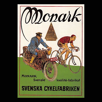 MONARK SVENSKA CYKELFABRIKEN Varberg - Vykort A5 ***