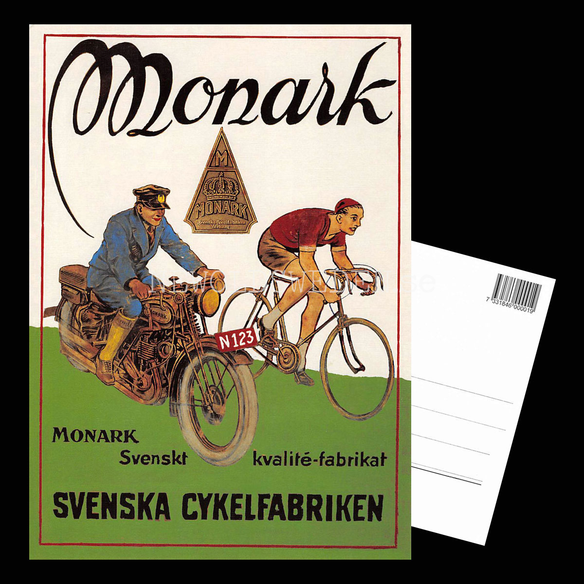 MONARK SVENSKA CYKELFABRIKEN Varberg - Vykort A5 *** - 3