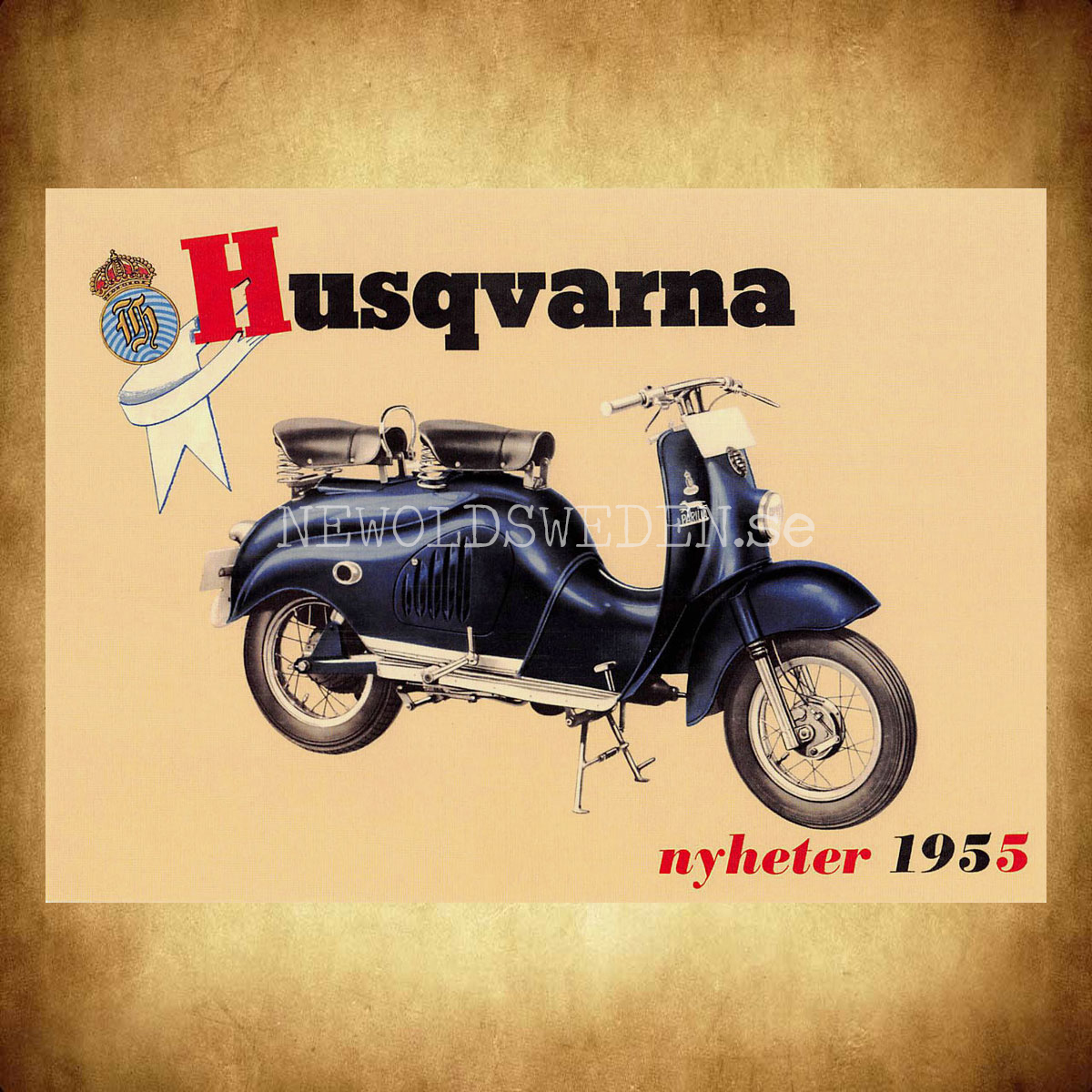 HUSQVARNA Parilla 1955 - Vykort A5 - 2