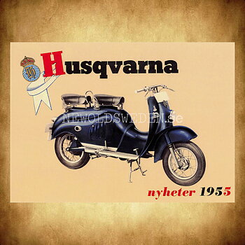 HUSQVARNA Parilla 1955 - Vykort A5
