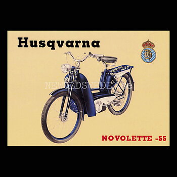 HUSQVARNA Novolette 1955 - Vykort A5