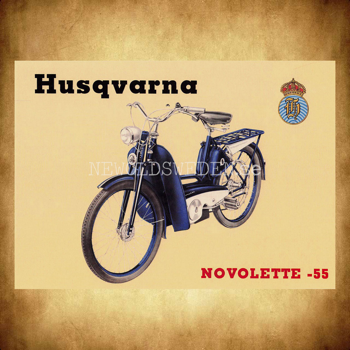 HUSQVARNA Novolette 1955 - Vykort A5 - 2
