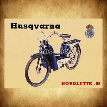 HUSQVARNA Novolette 1955 - Vykort A5
