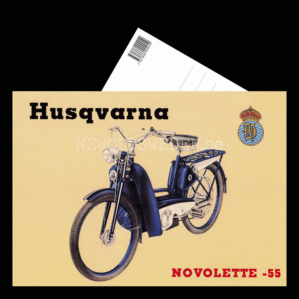 HUSQVARNA Novolette 1955 - Vykort A5 - 3