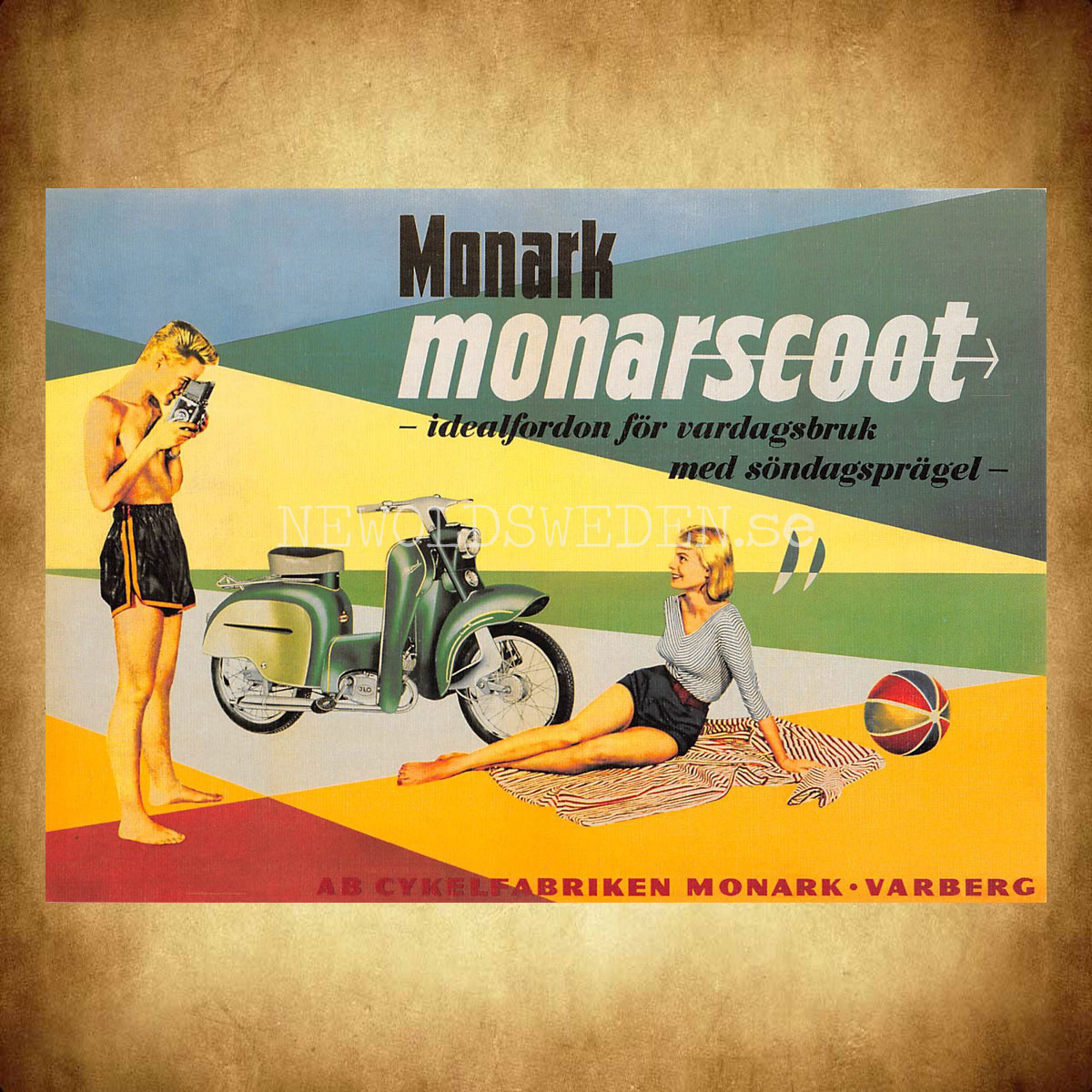 MONARK Monarscoot Varberg - Vykort A5 - 2