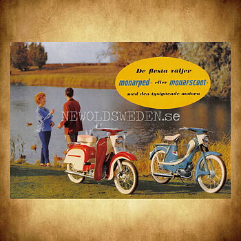 MONARK Monarped Monarscoot Varberg - Vykort A5