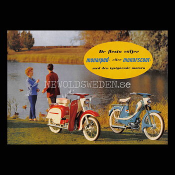 MONARK Monarped Monarscoot Varberg - Vykort A5