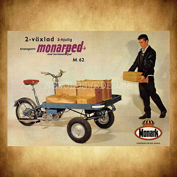 MONARK - Lastmoped Monark Transport-Monarped Varberg - Vykort A5